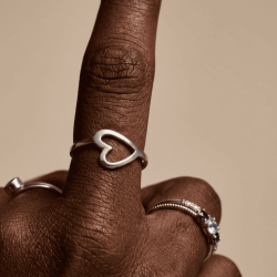 Anillo Silver Cuore