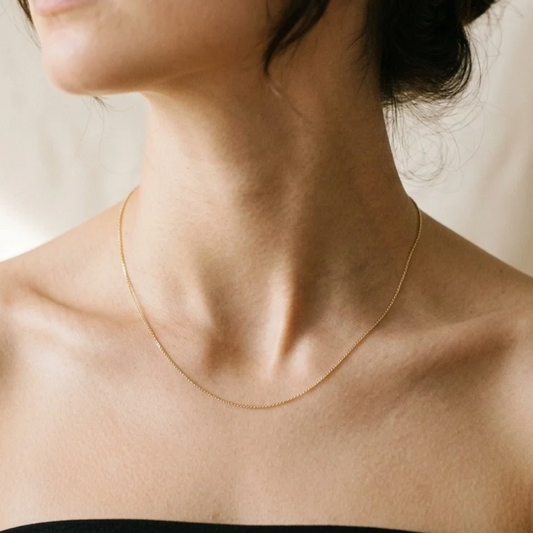 Cadena Baño de Oro 14k
